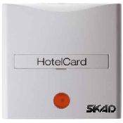 16408989, Накладка для карточного выключателя для гостинниц, полярная белизна S.1