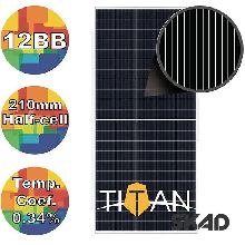 Солнечная батарея 535Вт моно, 12BB 210mm, TITAN RSM110-8-535M