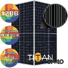 Солнечная батарея двусторонняя 540Вт моно, 12BB 210mm, TITAN DOUBLE GLASS RSM110-8-540BMDG