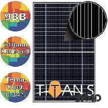 Солнечная панель 400Вт моно, 9BB TITAN S BLACK FRAME RSM40-8-400M