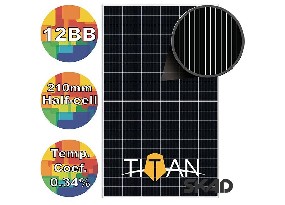 RSM120-8-600M, Солнечная батарея 600Вт моно, 12BB 210mm, TITAN 