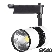 Светильник трековый поворотный Brille LED 404/20W CW COB WH/BK Изображение 1