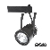 Светильник трековый поворотный Brille LED 410/12W NW BK COB Изображение 1